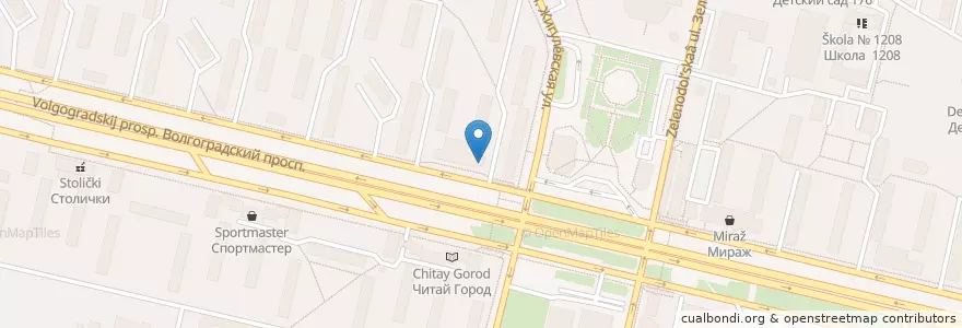 Mapa de ubicacion de ДжонДжоли en 俄罗斯/俄羅斯, Центральный Федеральный Округ, Москва, Юго-Восточный Административный Округ, Район Кузьминки.