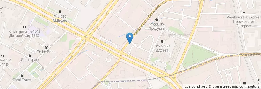 Mapa de ubicacion de Бельгийская брассери 0.33 en Россия, Центральный Федеральный Округ, Москва, Центральный Административный Округ, Красносельский Район.