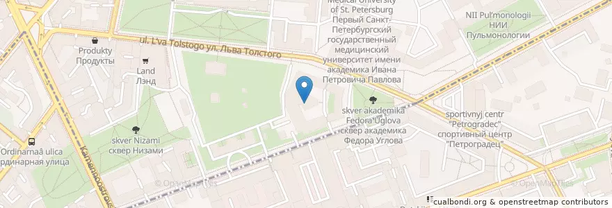 Mapa de ubicacion de Балтийский банк en Russia, Northwestern Federal District, Leningrad Oblast, Saint Petersburg, Petrogradsky District.