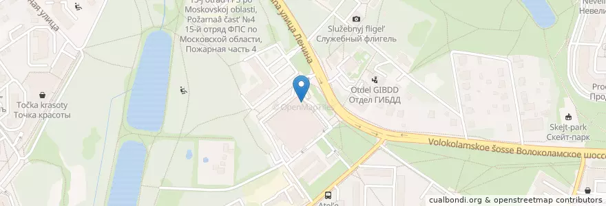 Mapa de ubicacion de KFC en ロシア, 中央連邦管区, モスクワ州, Городской Округ Красногорск.