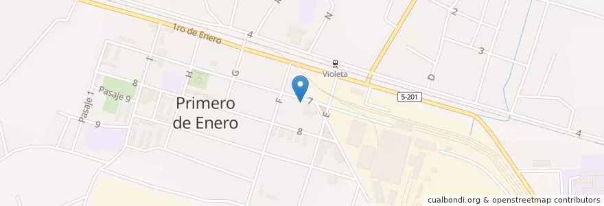 Mapa de ubicacion de Jovenclub en Куба, Сьего-Де-Авила, Primero De Enero.