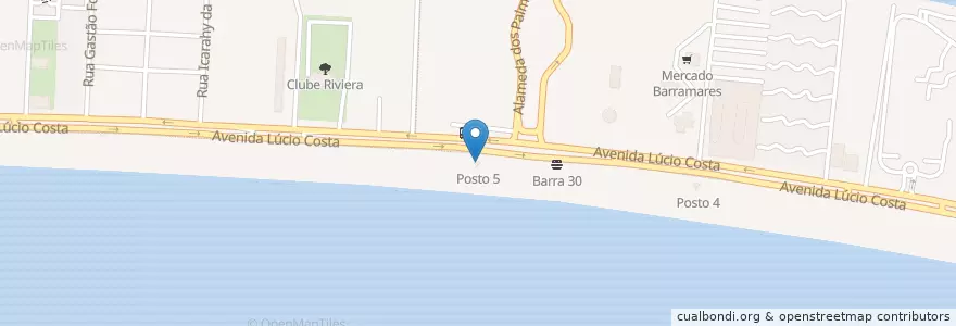 Mapa de ubicacion de Posto 5 en البَرَازِيل, المنطقة الجنوبية الشرقية, ريو دي جانيرو, Região Metropolitana Do Rio De Janeiro, Região Geográfica Imediata Do Rio De Janeiro, Região Geográfica Intermediária Do Rio De Janeiro, ريو دي جانيرو.
