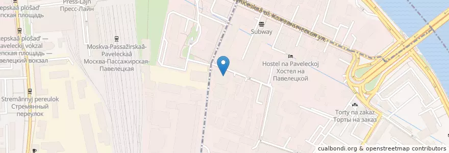 Mapa de ubicacion de Пять элементов en Russia, Central Federal District, Moscow, Central Administrative Okrug, Danilovsky District, Zamoskvorechye District.