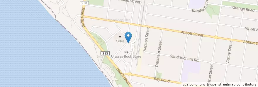 Mapa de ubicacion de Our Little Ray of Sunshine en Australie, Victoria, City Of Bayside.