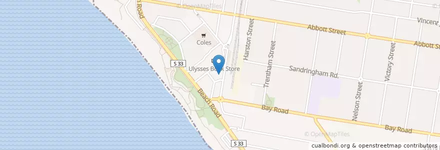 Mapa de ubicacion de Sushi Daily en Australia, Victoria, City Of Bayside.