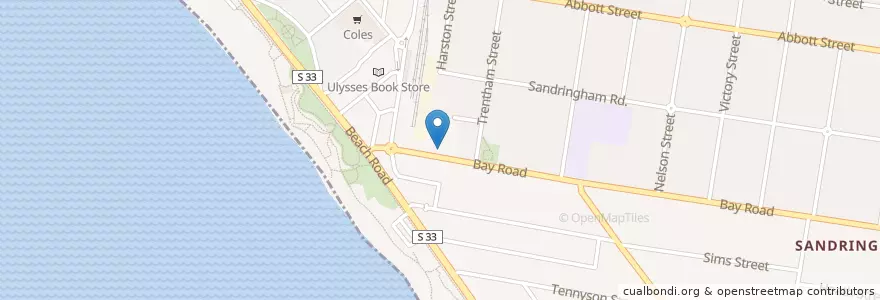 Mapa de ubicacion de Lolo's Takeaway en Australië, Victoria, City Of Bayside.