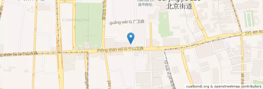Mapa de ubicacion de 满记甜品 en China, Guangdong, 广州市, 越秀区, 北京街道.