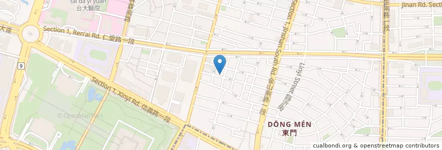 Mapa de ubicacion de 臺灣聖公會友誼之家 en 臺灣, 新北市, 臺北市, 中正區.