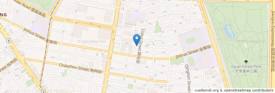 Mapa de ubicacion de 花俊簡餐咖啡 en 臺灣, 新北市, 臺北市, 大安區.