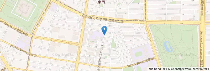 Mapa de ubicacion de 豐盛食堂 en تایوان, 新北市, تایپه, 大安區.