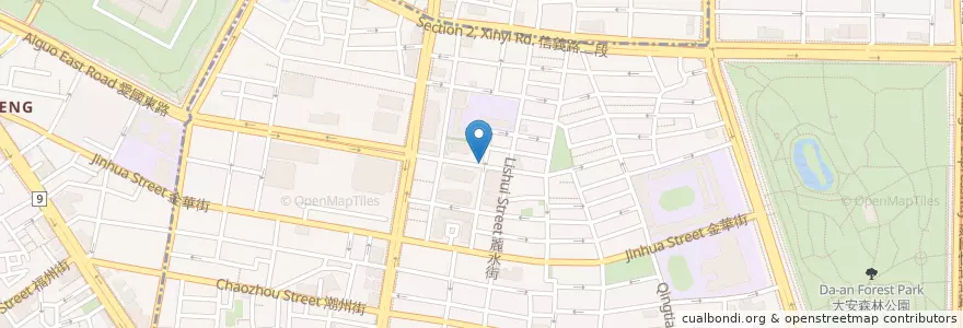 Mapa de ubicacion de 教庭外郵筒 en تایوان, 新北市, تایپه, 大安區.
