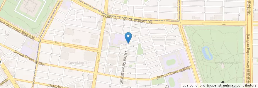 Mapa de ubicacion de 古典玫瑰園台北永康店 en 타이완, 신베이 시, 타이베이시, 다안 구.
