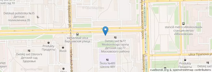 Mapa de ubicacion de Орбита en Russia, Северо-Западный Федеральный Округ, Oblast' Di Leningrado, San Pietroburgo, Московский Район, Округ Пулковский Меридиан.