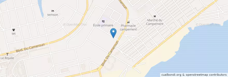 Mapa de ubicacion de espace BIAO en Costa D'Avorio, Abidjan, Koumassi.