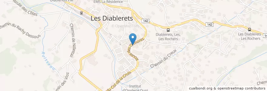 Mapa de ubicacion de MTB bar en Svizzera, Vaud, District D'Aigle, Ormont-Dessus.