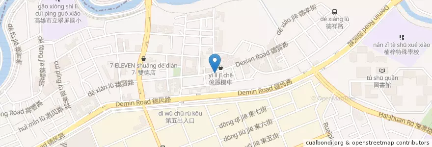 Mapa de ubicacion de Me2創意鍋燒 en 台湾, 高雄市, 楠梓区.
