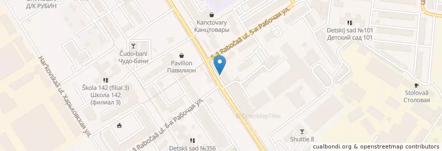 Mapa de ubicacion de Фармакопейка en Russie, District Fédéral Sibérien, Oblast D'Omsk, Омский Район, Городской Округ Омск.