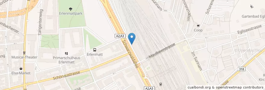 Mapa de ubicacion de Sixt en 瑞士, Basel-Stadt, Basel.