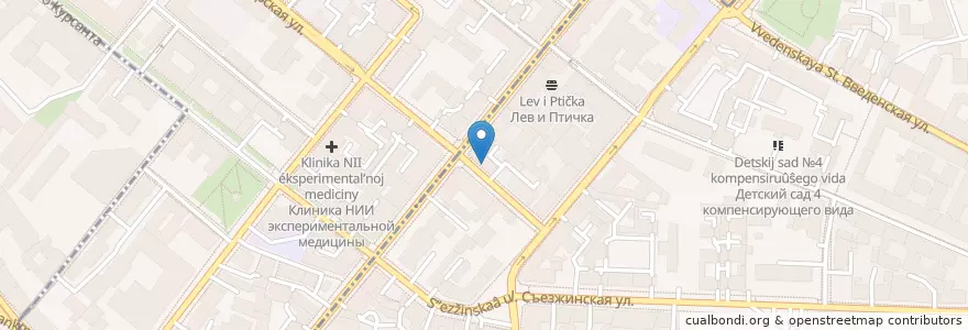 Mapa de ubicacion de Irish en Russland, Föderationskreis Nordwest, Oblast Leningrad, Sankt Petersburg, Petrograder Rajon, Введенский Округ.