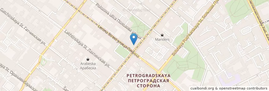 Mapa de ubicacion de Теремок en Rusia, Северо-Западный Федеральный Округ, Óblast De Leningrado, San Petersburgo, Петроградский Район.