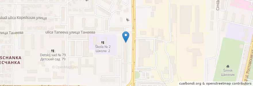 Mapa de ubicacion de Здоровый город en Rússia, Distrito Federal Central, Oblast De Voronej, Городской Округ Воронеж.