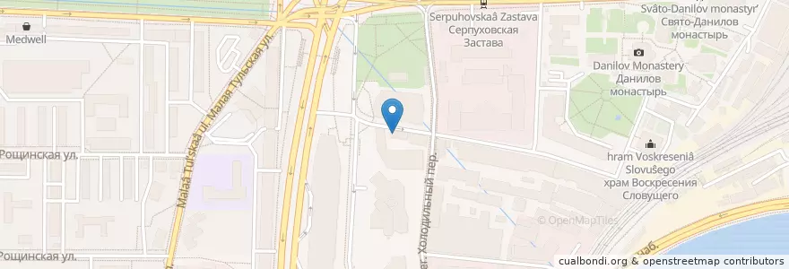 Mapa de ubicacion de Медицинский центр "Лера" en Russia, Central Federal District, Moscow, Southern Administrative Okrug, Danilovsky District.
