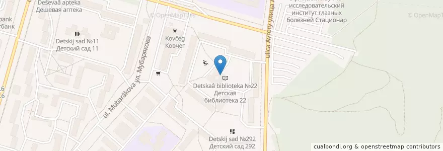 Mapa de ubicacion de Участковый пункт полиции en Russie, District Fédéral De La Volga, Bachkirie, Городской Округ Уфа.