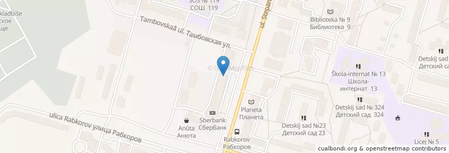 Mapa de ubicacion de Уфимская городская ветеринарная станция en Russland, Föderationskreis Wolga, Baschkortostan, Городской Округ Уфа.