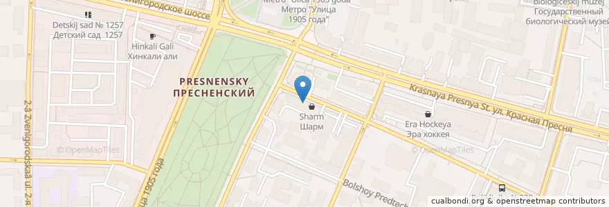 Mapa de ubicacion de Столички en Russia, Distretto Federale Centrale, Москва, Центральный Административный Округ, Пресненский Район.