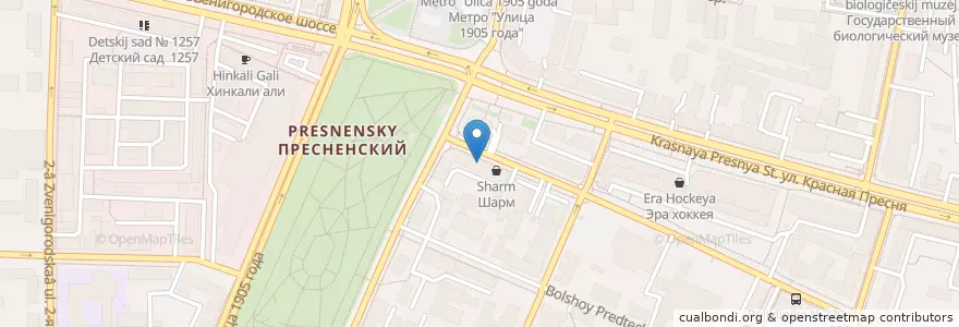 Mapa de ubicacion de Гемотест en روسيا, Центральный Федеральный Округ, Москва, Центральный Административный Округ, Пресненский Район.
