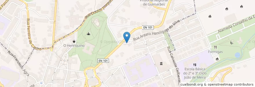 Mapa de ubicacion de Cepsa en 葡萄牙, 北部大區, Braga, Ave, Guimarães, Oliveira, São Paio E São Sebastião.