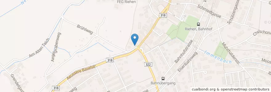 Mapa de ubicacion de Dolce Vita en Suiza, Basilea-Ciudad, Riehen, Riehen.