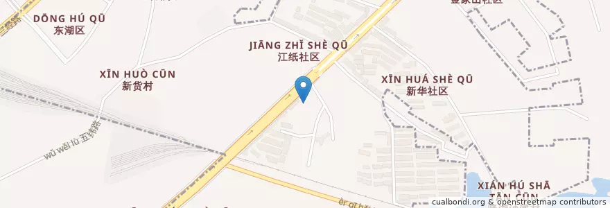 Mapa de ubicacion de 董家窑街道 en China, Jiangxi, 南昌市, 东湖区, 董家窑街道.