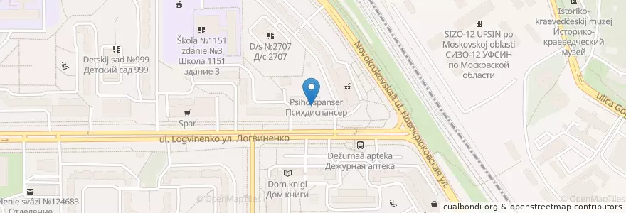 Mapa de ubicacion de Медиал en Rússia, Distrito Federal Central, Oblast De Moscou, Москва, Зеленоградский Административный Округ, Район Крюково.