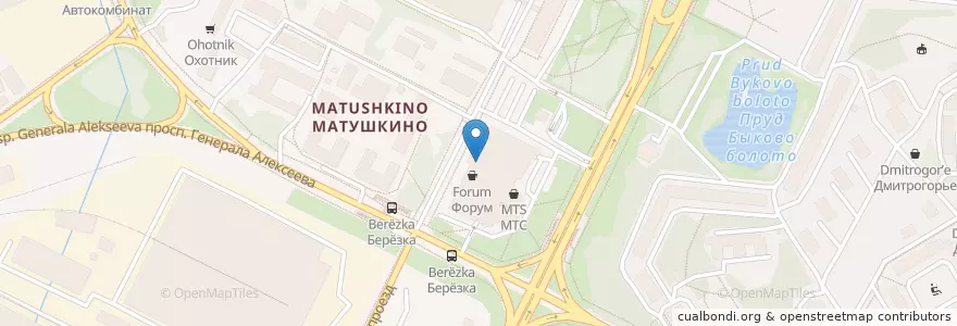 Mapa de ubicacion de Медиал en Russia, Distretto Federale Centrale, Oblast' Di Mosca, Москва, Зеленоградский Административный Округ.
