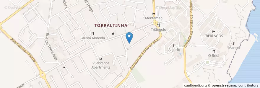 Mapa de ubicacion de Torraltinha en 葡萄牙, Algarve, Algarve, Faro, Lagos, São Gonçalo De Lagos.