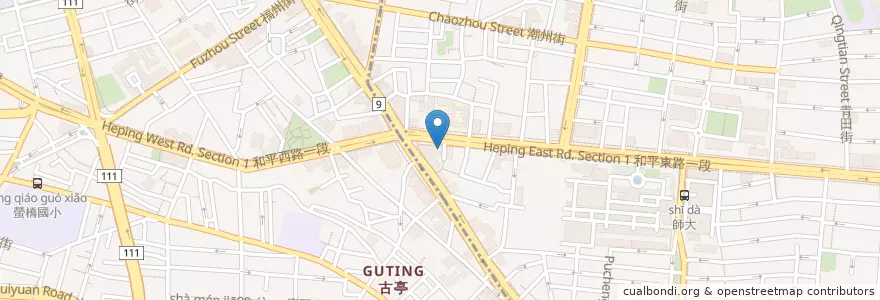 Mapa de ubicacion de 張媽媽牛肉麵 en 臺灣, 新北市, 臺北市.