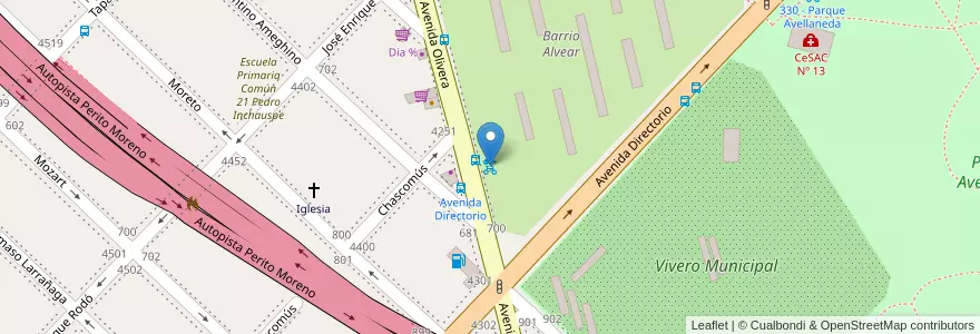 Mapa de ubicacion de 323 - Parque Avellaneda II en 아르헨티나, Ciudad Autónoma De Buenos Aires, Comuna 9, 부에노스아이레스.
