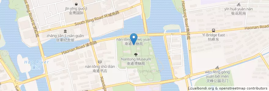 Mapa de ubicacion de 国秀亭 en 中国, 南通市, 崇川区, 新城桥街道.