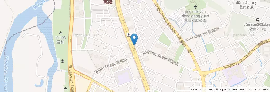 Mapa de ubicacion de 竹壽司 en تايوان, تايبيه الجديدة, تايبيه, 文山區.