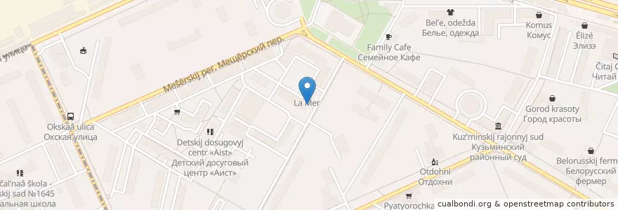 Mapa de ubicacion de Столичные аптеки en Russia, Distretto Federale Centrale, Москва, Юго-Восточный Административный Округ, Рязанский Район.