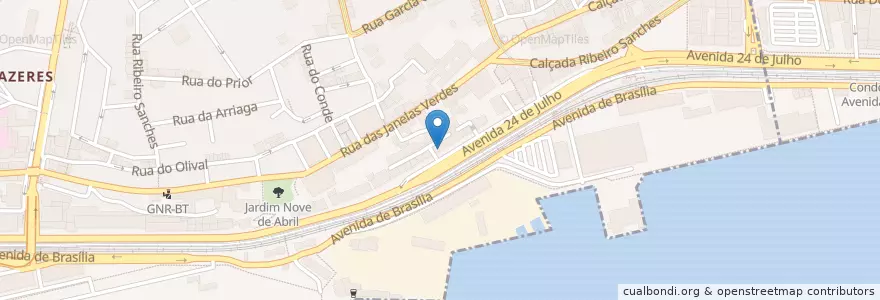 Mapa de ubicacion de Bar Number Two en Portugal, Área Metropolitana De Lisboa, Lisbon, Grande Lisboa, Estrela.