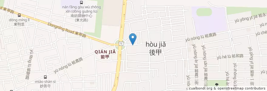 Mapa de ubicacion de 松鶴堂中醫診所 en 臺灣, 臺南市, 東區.