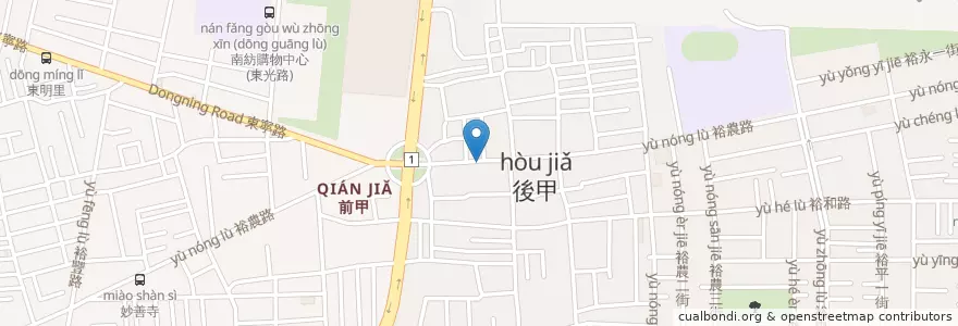 Mapa de ubicacion de 長鼎牙醫 en 臺灣, 臺南市, 東區.