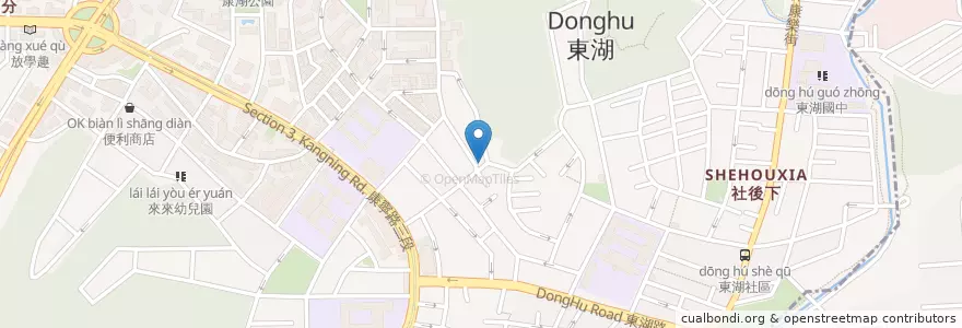Mapa de ubicacion de 華人幼兒園 en Taiwan, 新北市, Taipé, 內湖區.