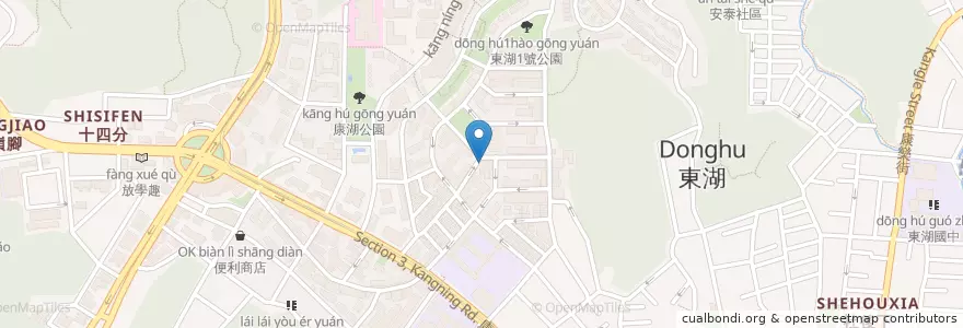 Mapa de ubicacion de 康寧幼兒園 en 臺灣, 新北市, 臺北市, 內湖區.