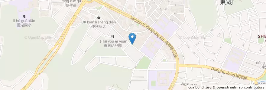 Mapa de ubicacion de 歐圖廚房 en 台湾, 新北市, 台北市, 内湖区.
