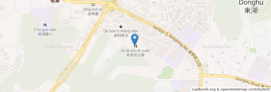 Mapa de ubicacion de 來來幼兒園 en Tayvan, 新北市, Taipei, 內湖區.