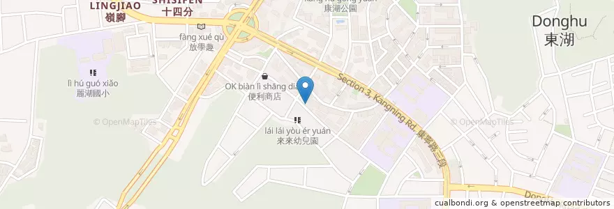 Mapa de ubicacion de 永和豆漿 en 臺灣, 新北市, 臺北市, 內湖區.