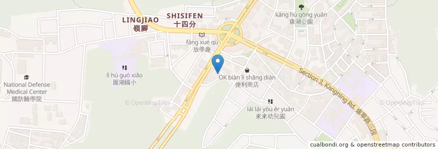 Mapa de ubicacion de 橘鄉廚房 en Taiwan, 新北市, Taipei, 內湖區.